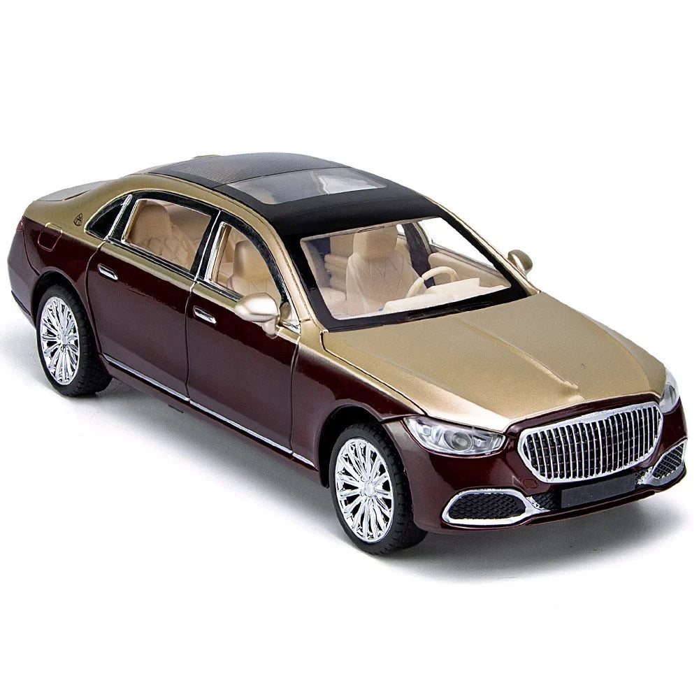 Sound Car Metal Maybach For Collection Benz 1/24 Alloy Gift S680 Model Light &