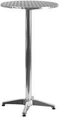 Bar Table Aluminum In Round Folding