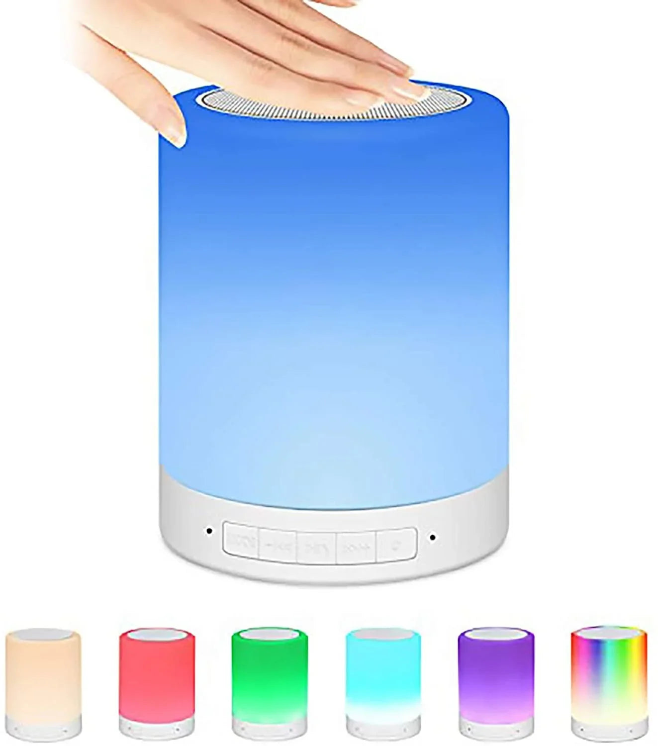 Light clock Alarm Night Smart Wireless Speaker Pluggable Card Lamp Music Bluetooth LED