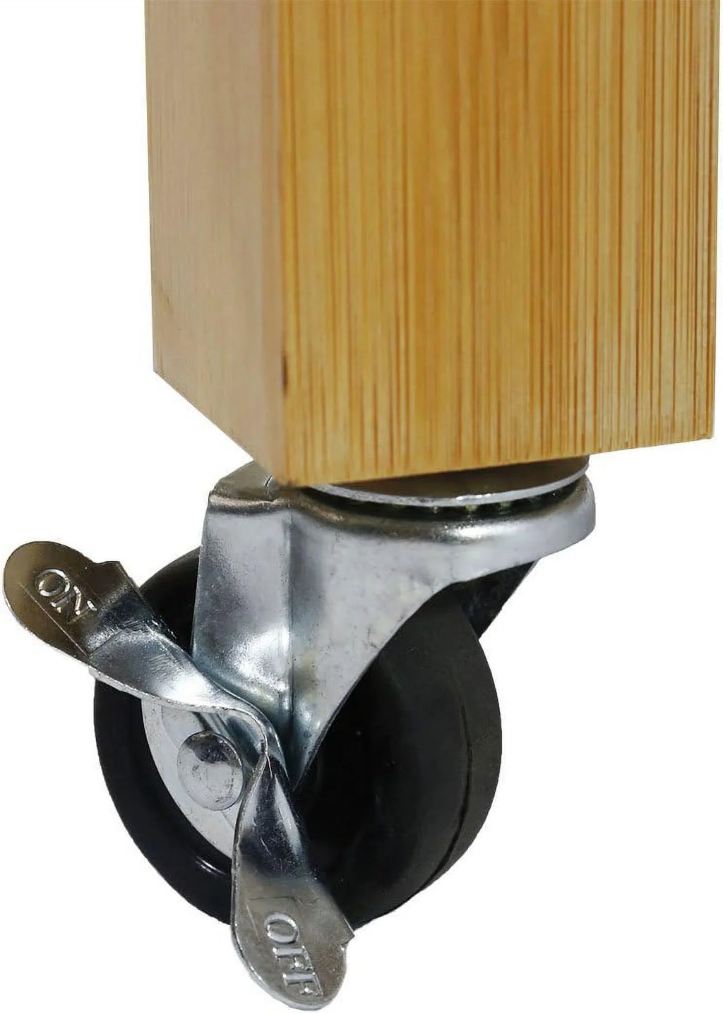 Shelves, Trolley Prepping Kitchen Cart Wood Locking Drawers Butcher On Food Bamboo Rolling Rack, With Cart Wheels, Island Casters, Block Towel