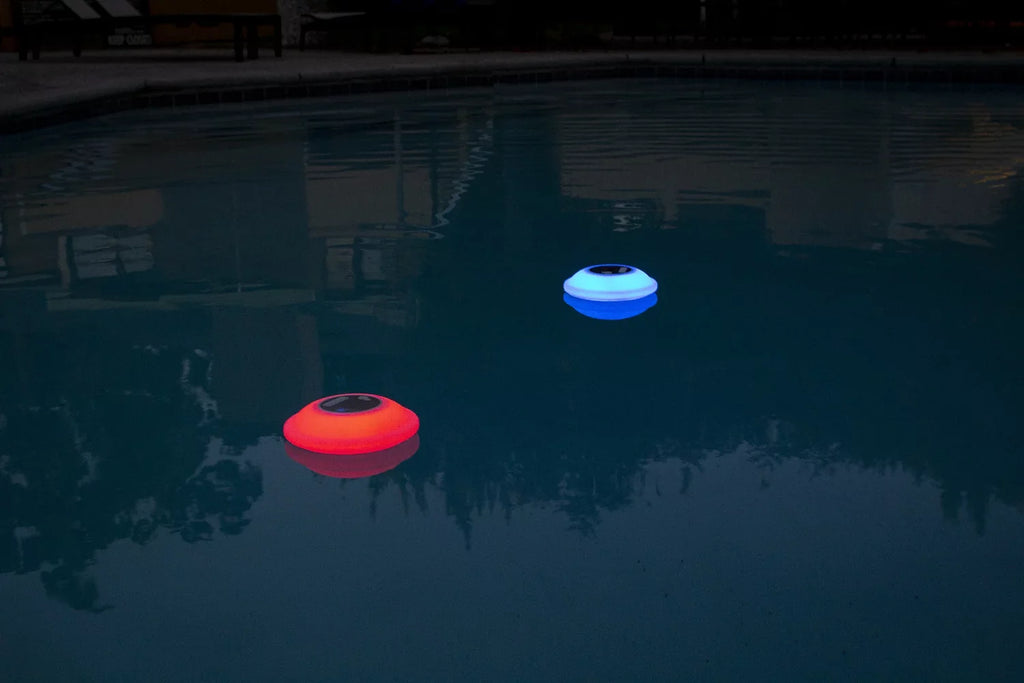 Swimming Functionality Speaker with Call for Portable Display LED Backlight Outdoors Floating Multi-Light Waterproof 7 Bluetooth Lakes, - Poolmaster Phone Pools, Color