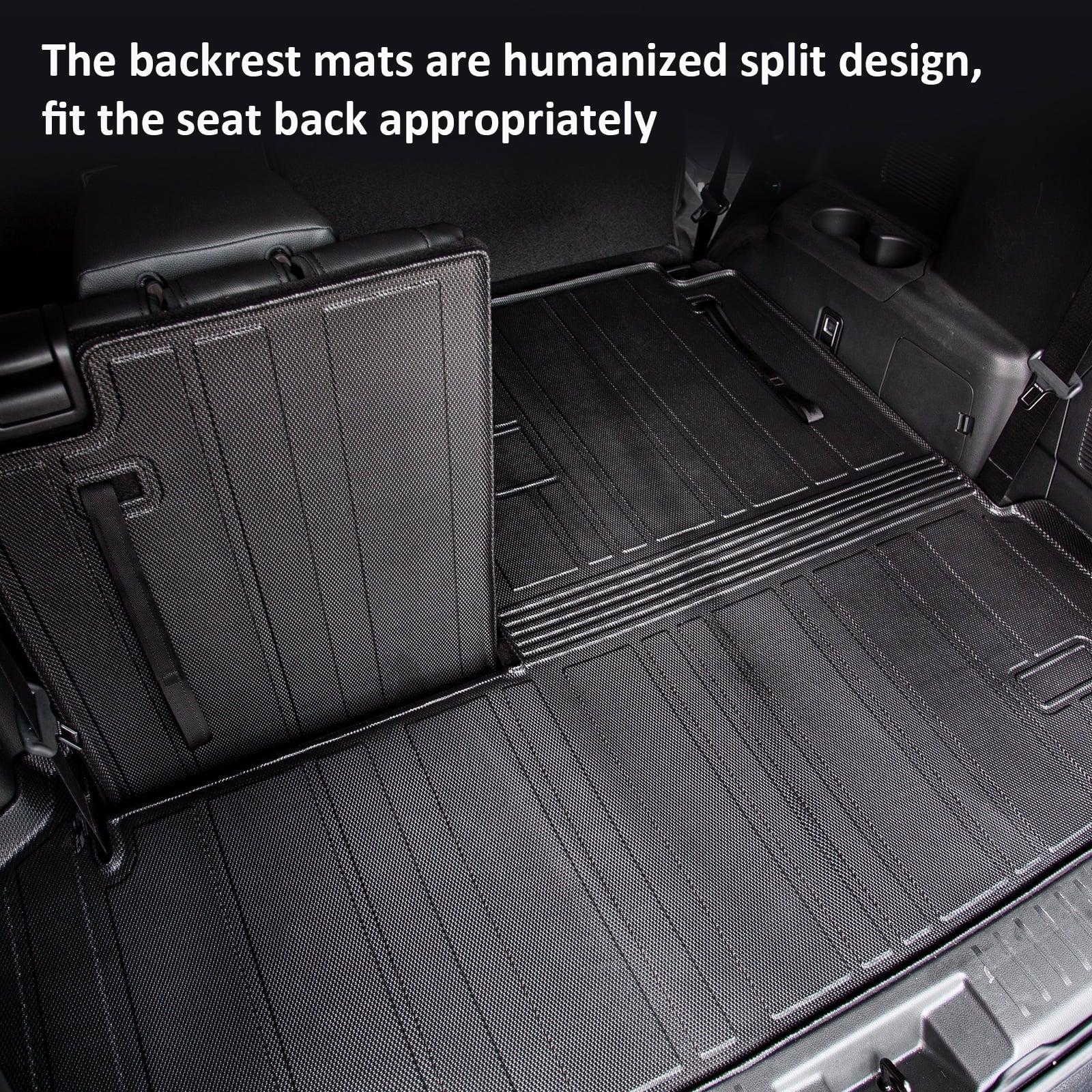 Toyota Trunk Mats Liner Backrest Highlander 2020-2024 Mat Car Cargo Highlander Fit Accessories with