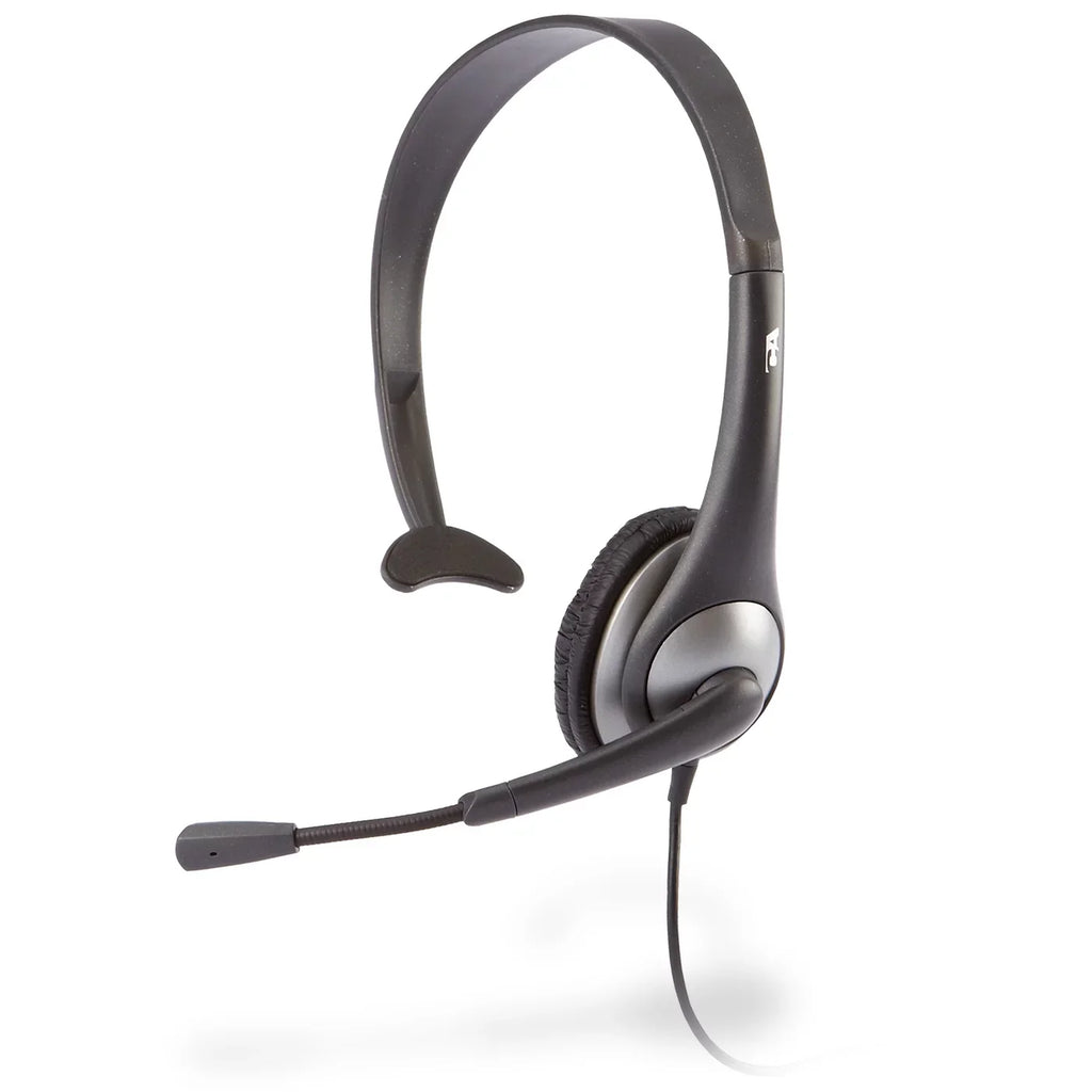 Y-Adapter & Gray Cyber Microphone w/ (AC-104) Mono Acoustics - Headset