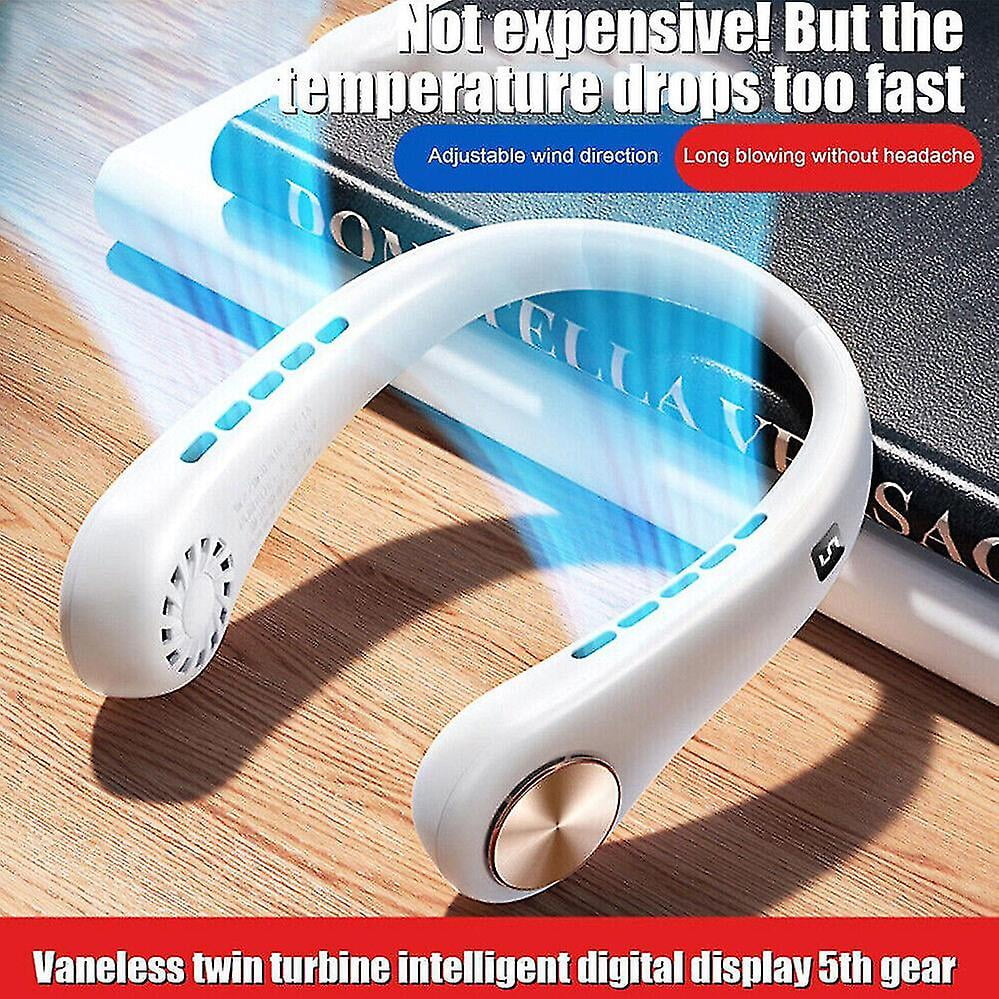 Rechargeable Cooling Neck Bladeless Cooler Usb Fan Neckband