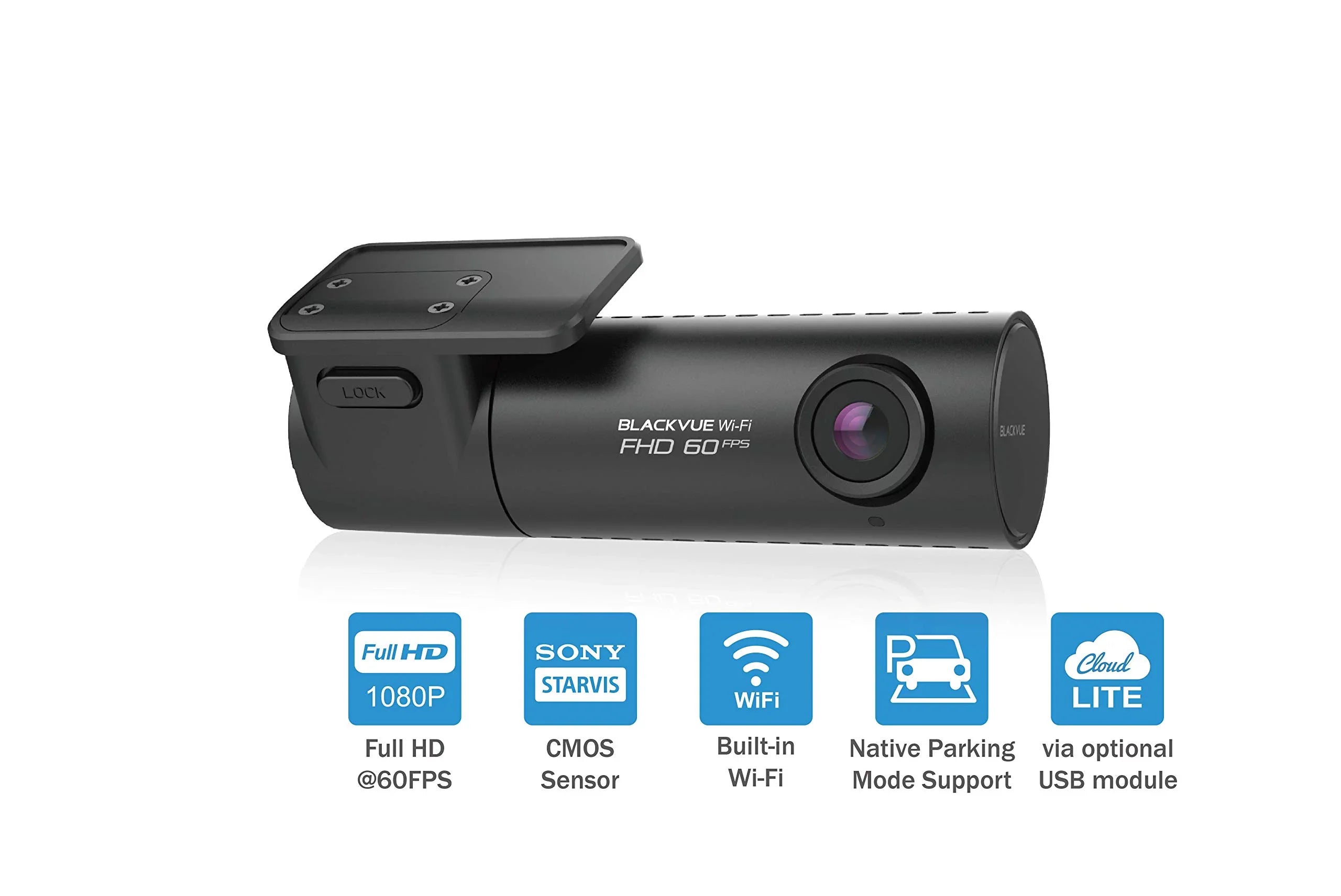 BlackVue | with 32GB Support | Parking HD Wi-Fi Dashcam Mode microSD DR590X-1CH Full Card