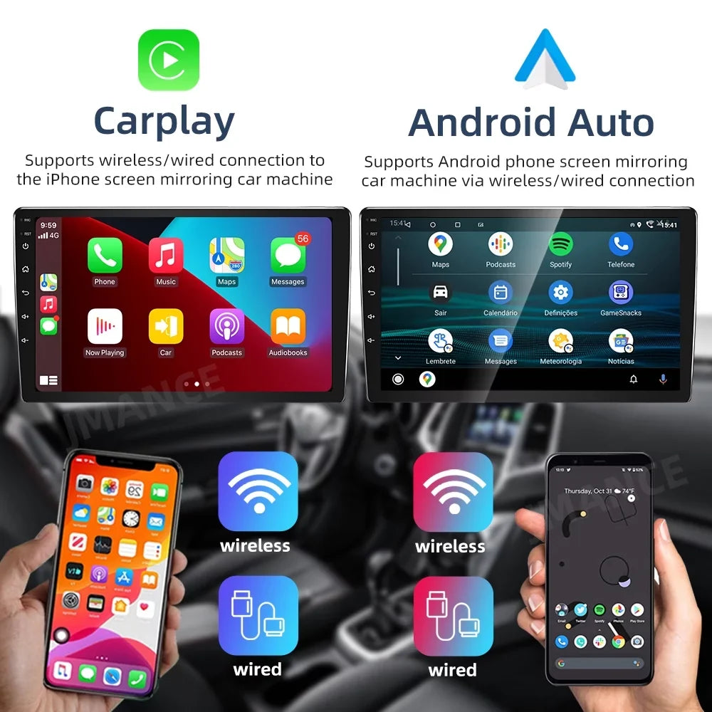 WiFi Link Toyota Inch Radio, Car Support Radio Auto Stereo 2011-2014 with 2+32G 9 Mirror Roinvou CarPlay Bluetooth GPS Screen Sienna For Touch Android Car Android Wireless
