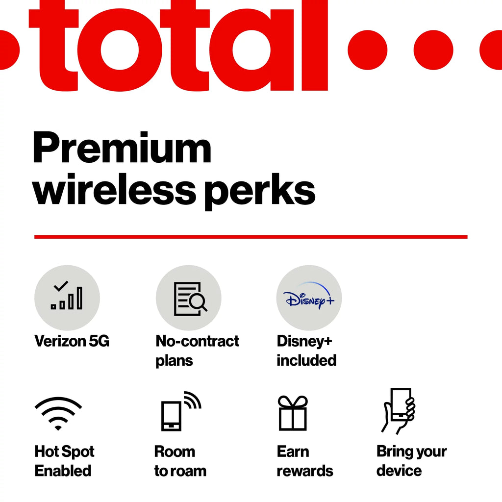 by Prepaid Stylus 128GB, G 4G to by Moto (2022), Total Motorola Verizon] Smartphone Verizon Blue- Total [Locked