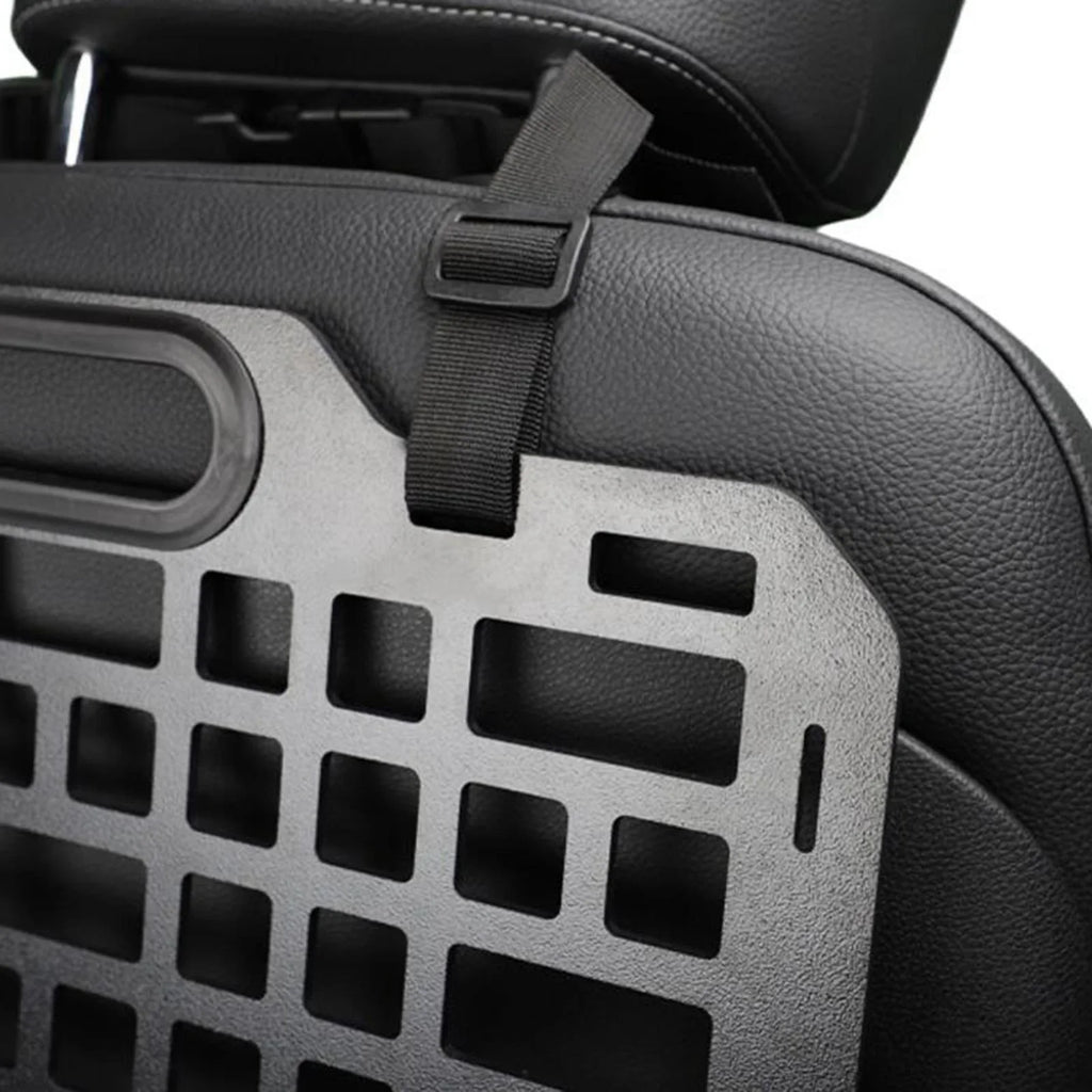 Back Seat Seat Organizer Plate AMLESO Auto Panel Hanging Automotive Auto Parts Molle Storage Truck Car Modular Panel for Seatback