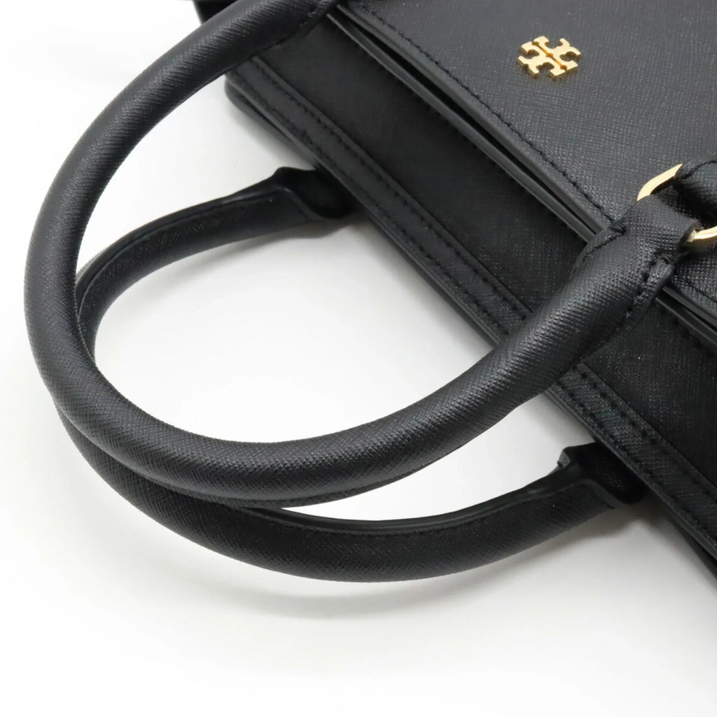 (Like Tory Black Pre-Owned Shoulder Bag New) Handbag Leather Burch BURCH TORY