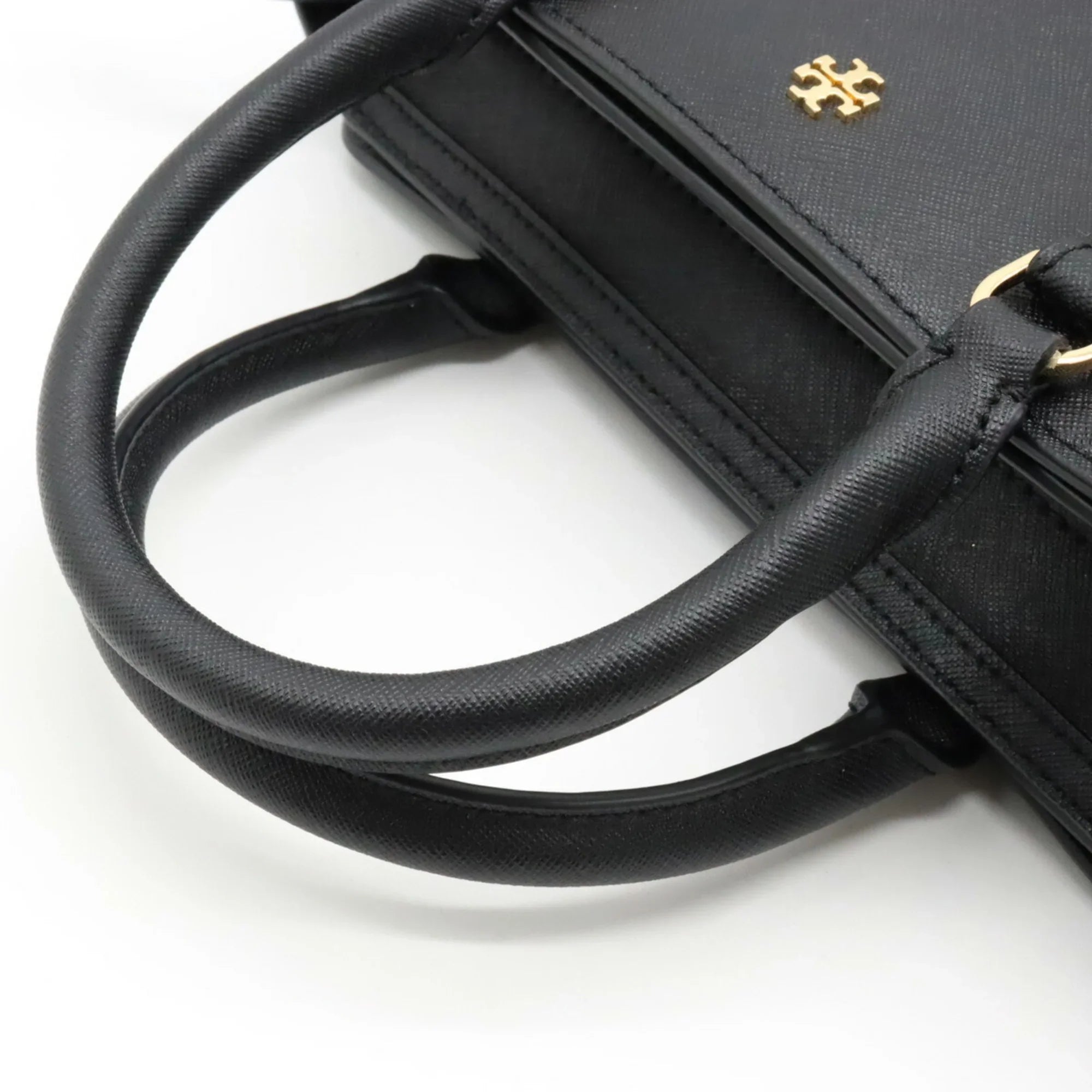 (Like Tory Black Pre-Owned Shoulder Bag New) Handbag Leather Burch BURCH TORY