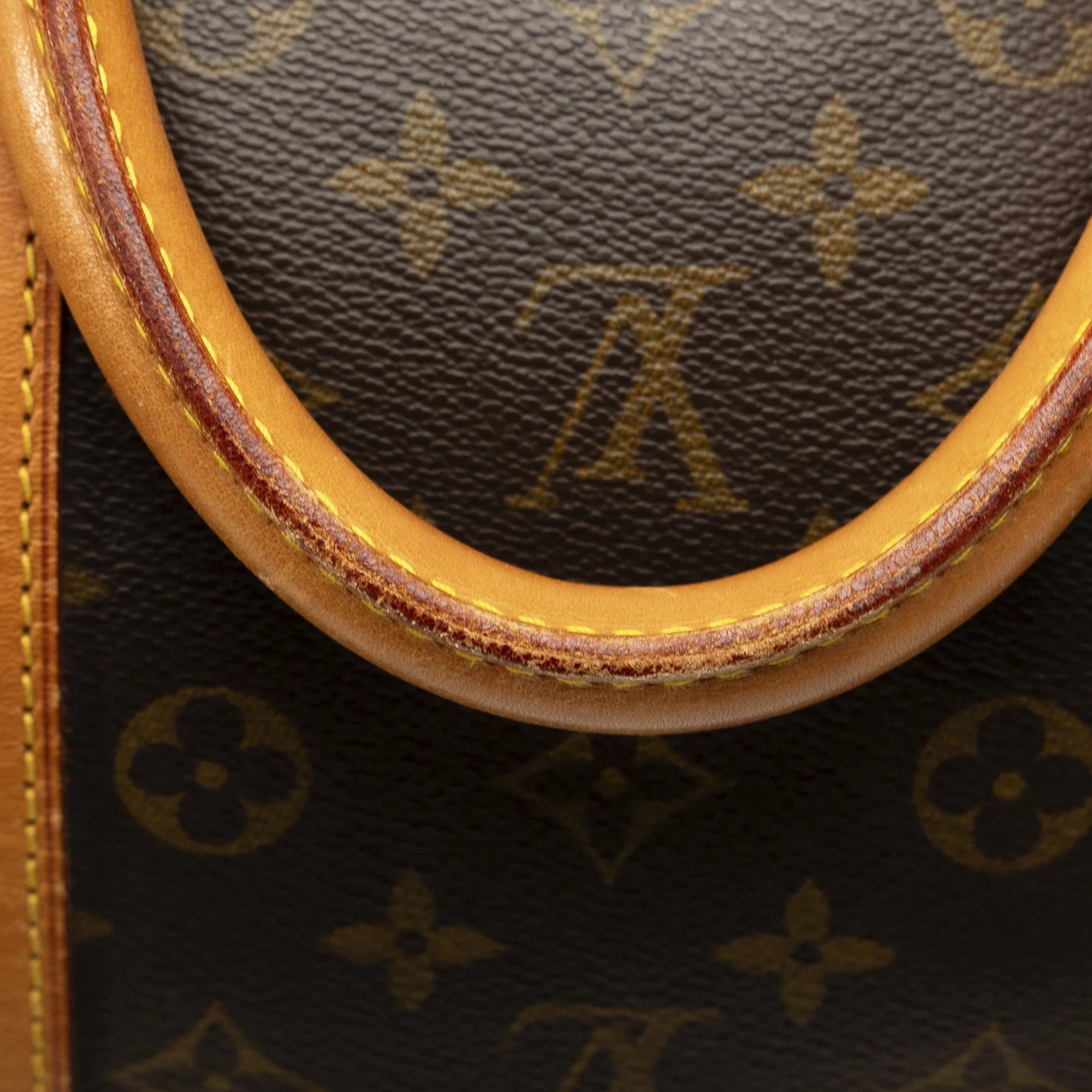 (Fair) Unisex Authenticated Louis Pre-Owned Bag Vuitton Keepall Travel Monogram Canvas Brown 55 WeekenderBag