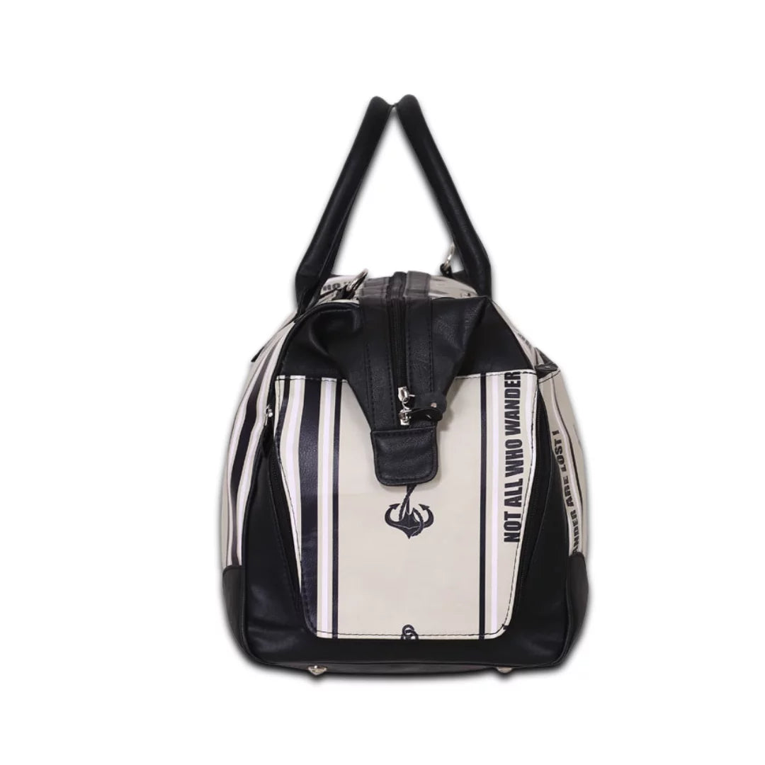 with Large Adjustable Unisex Strap with Anchors bag Weekender Shoe Separate Travel Compartment Away