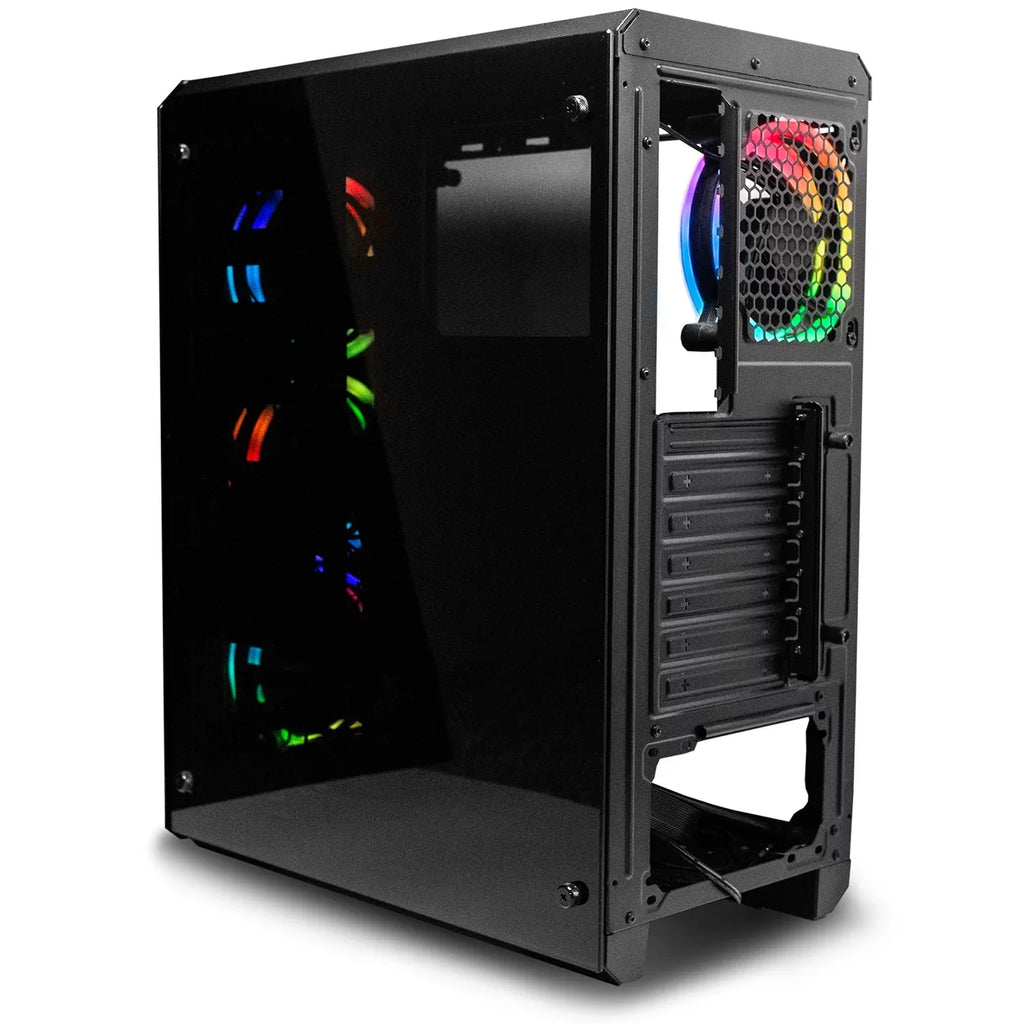 Glass Keyboard, Micro-ATX, Lighting, Mouse, Mechanical Pad Deco and 3-Sided Mouse ATX, Wired with Case RGB Mini-ITX, LED PC Mid-Tower and Starter Kit, Gaming RGB Gear Gaming Tempered Gaming Computer