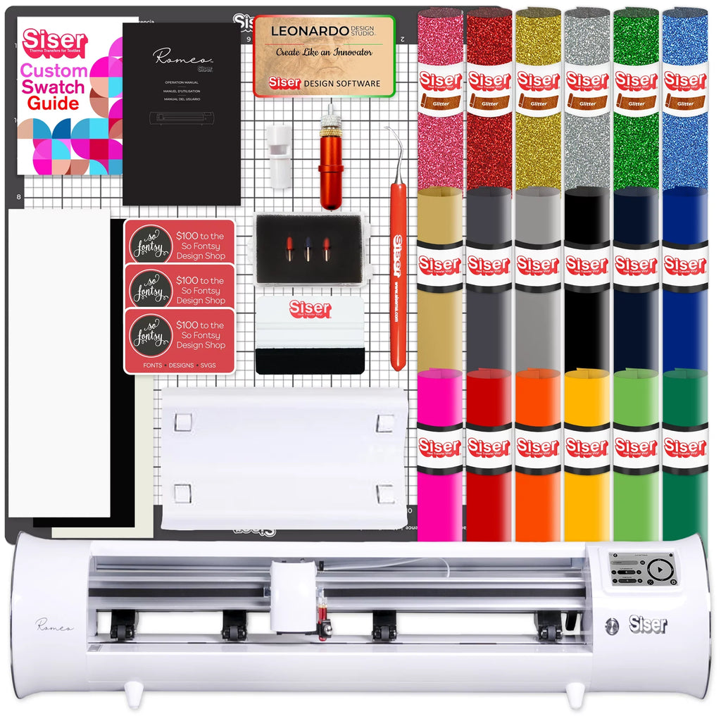 Bundle Deluxe Romeo Transfer Heat Easyweed (HTV) 24" Siser