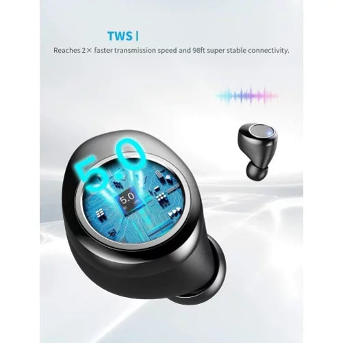 Edge (2020) XD DreamTab Motorola Moto Charging Mic Earbuds HD8, 7.1 Nokia One NABI 10.1" 3.1, Razr Headphones E 5G, TWS (2019), (2020), - Earphones for (2021) Wireless M1J w Stereo True - Case