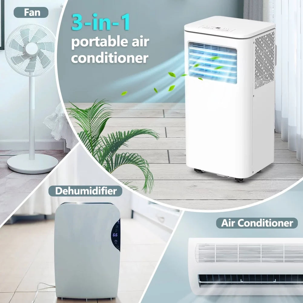 10,000 Fan BTU Remote LifePlus Kit Indoor Unit AC Dehumidifier NPL-06C Room Conditioner W/ Window Freestanding Air Portable Bedroom