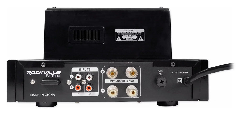 BluTube Theater Ceiling Amplifier/Home Rockville Speakers Receiver+(4) 8" Tube