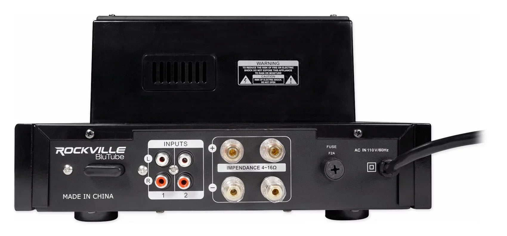 BluTube Theater Ceiling Amplifier/Home Rockville Speakers Receiver+(4) 8" Tube