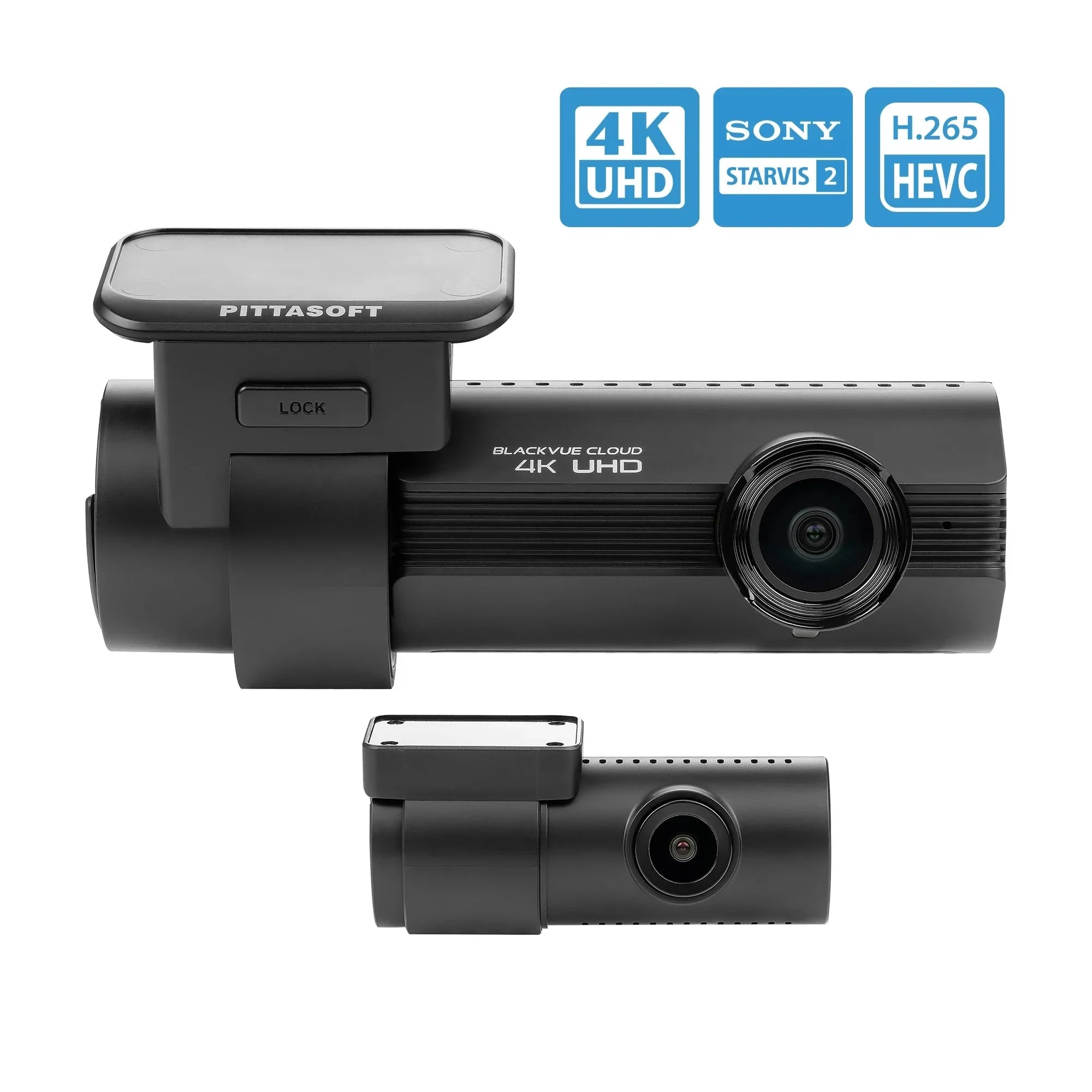 CMOS Built-in Hotspot Module Sensor Dashcam Parking and via BlackVue | Cam | GPS, Mode LTE Optional DR970X-2CH STARVIS | and 64GB Plus Mobile Wi-Fi, 2 | Dash LTE Rear Cloud UHD 4K Front