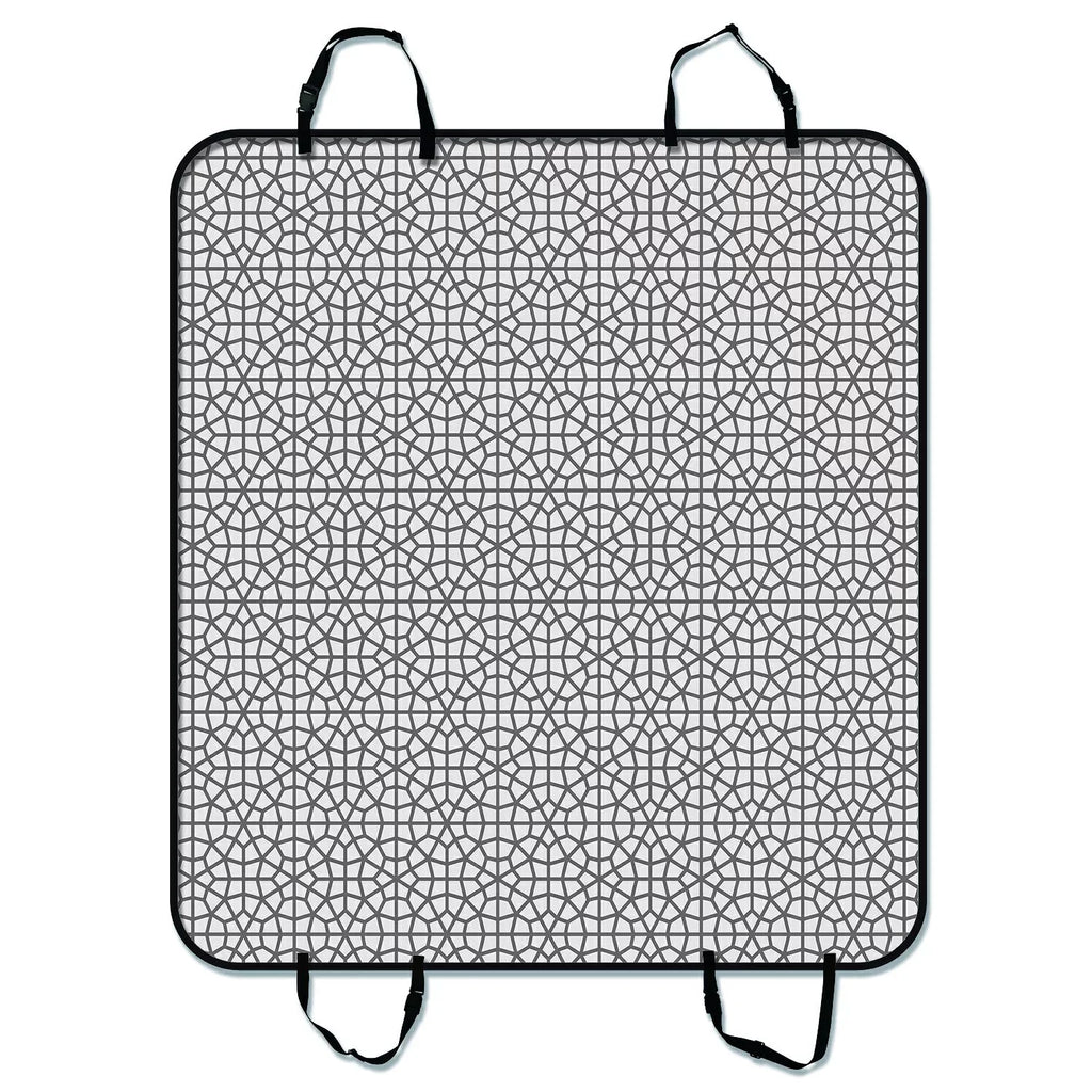 Grey and inches Circles Cover Mat Graceful Little Dog Pet Trucks Cargo Car Popular Mat And Trunk Cars Hammock Pattern Mat For Seat Car GCKG SUV Seat 54x60