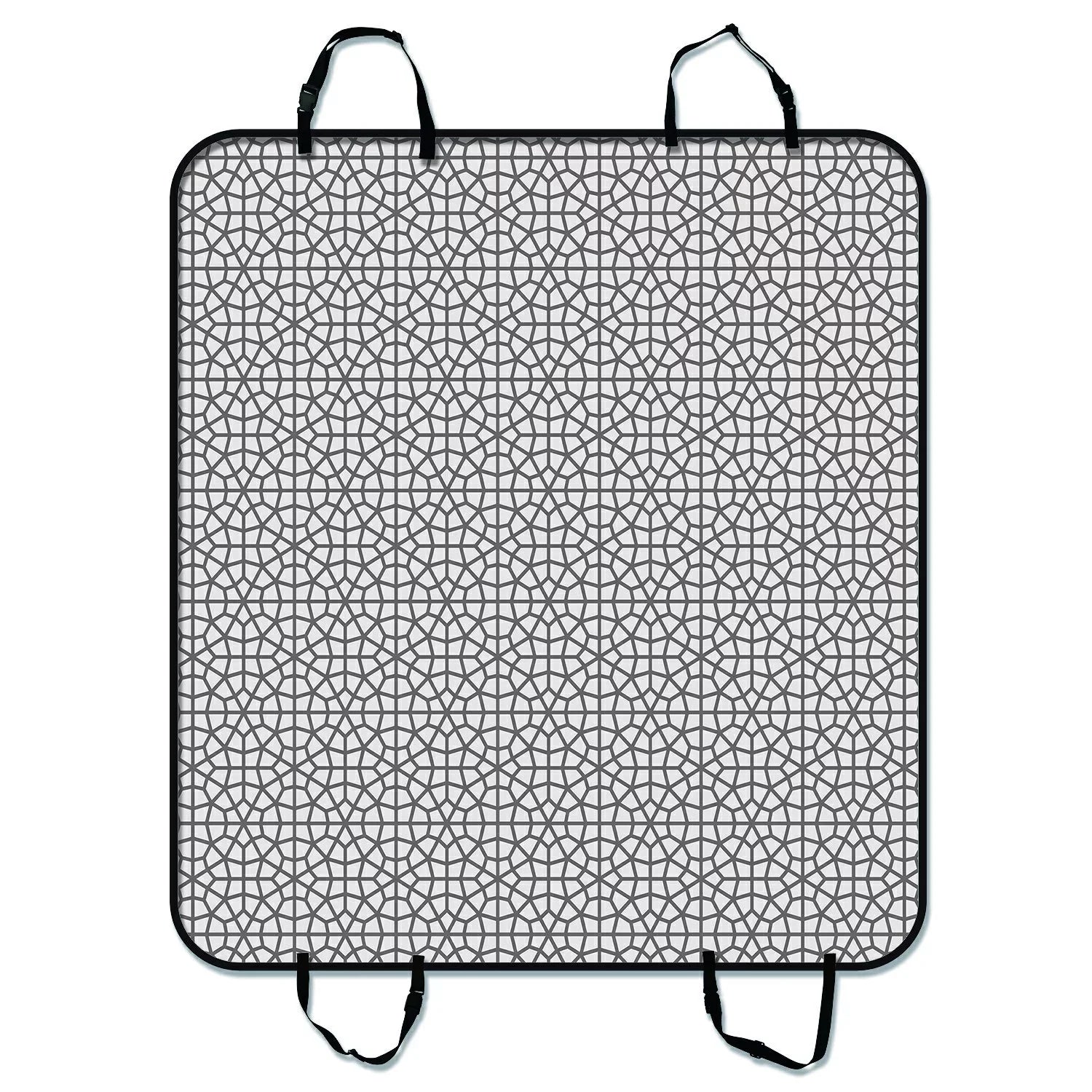 Grey and inches Circles Cover Mat Graceful Little Dog Pet Trucks Cargo Car Popular Mat And Trunk Cars Hammock Pattern Mat For Seat Car GCKG SUV Seat 54x60