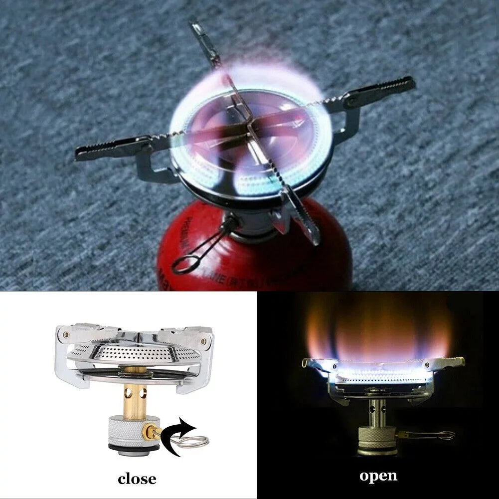 Stove Accessories Hiking Mini Cooking Foldable Camping Propane Burner Picnic Gas