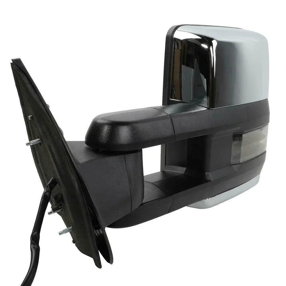 Signal&Backup Heated Mirrors Chevrolet Power For Chrome Gmc Led Towing Lamp