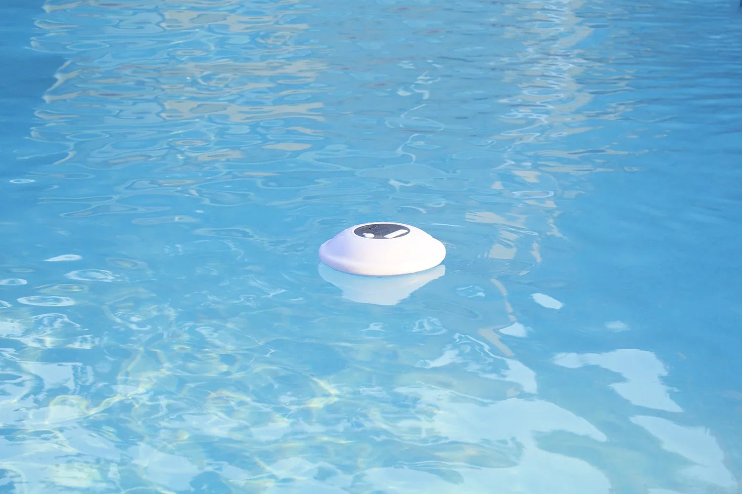 Swimming Functionality Speaker with Call for Portable Display LED Backlight Outdoors Floating Multi-Light Waterproof 7 Bluetooth Lakes, - Poolmaster Phone Pools, Color