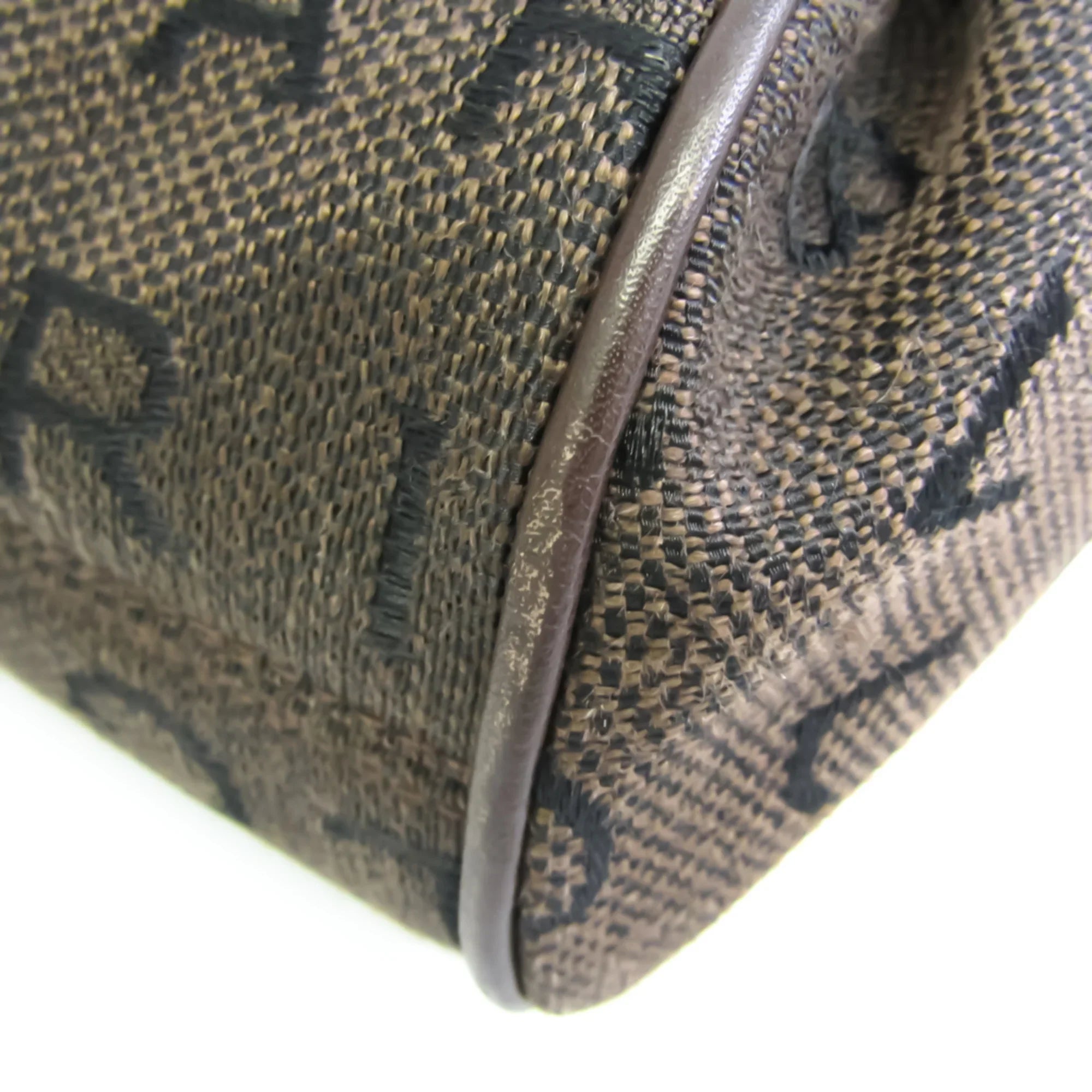 Women's Handbag,Tote Logomania Pre-Owned Bag Canvas Brown (Good) Bvlgari