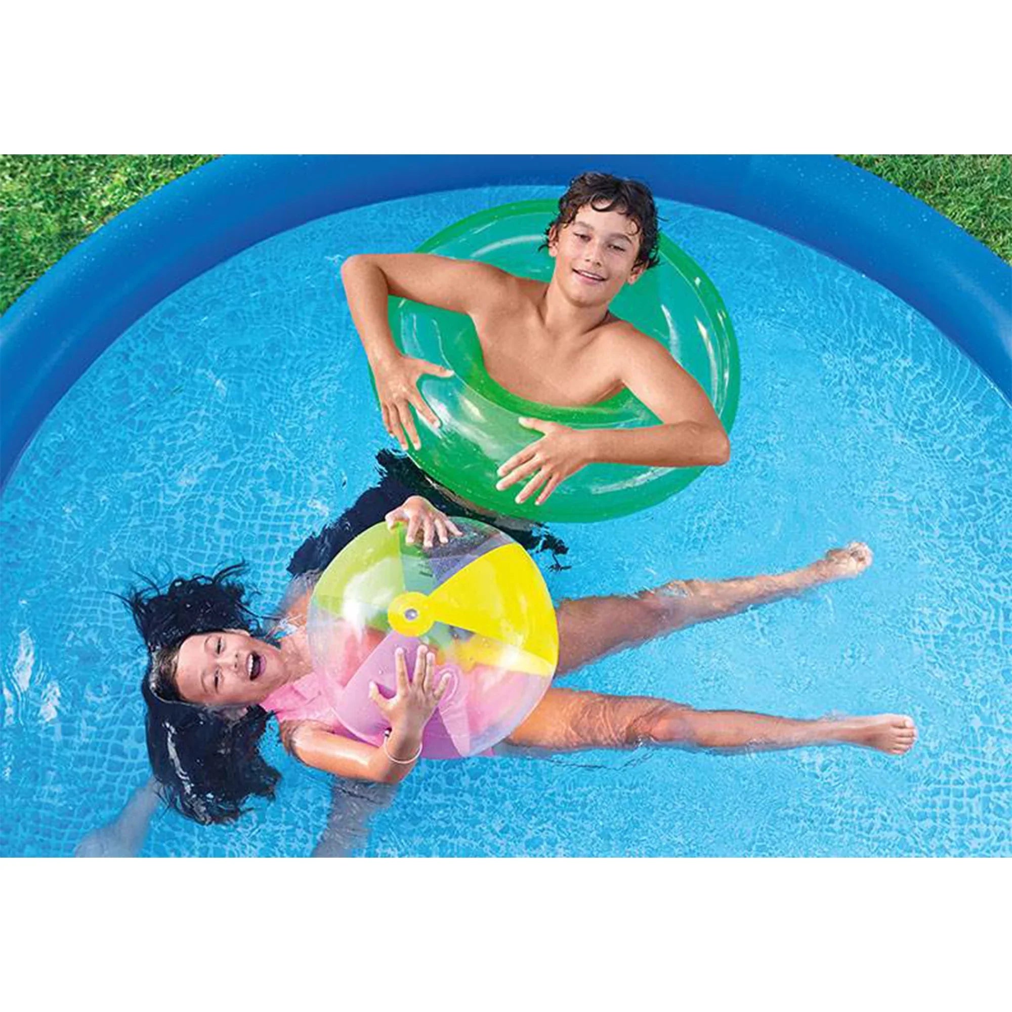 Swimming with Intex Easy 8ft Filter Pool 330 30in GPH Pump Inflatable x Set
