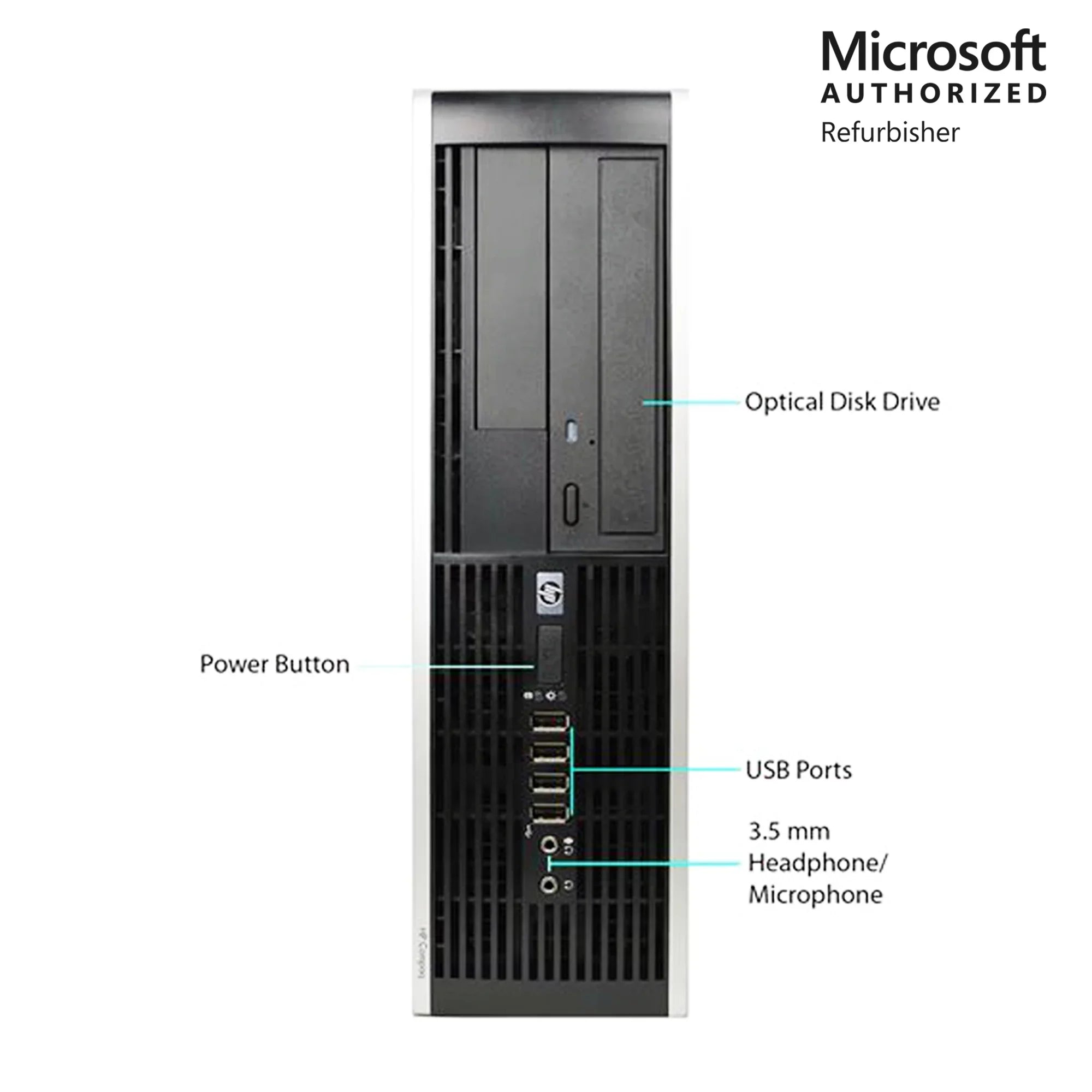 1 Core PC Hp 8GB Windows 960GB 3.2Ghz WiFi SFF Desktop RAM i5 SSD Elite - Year 8100 10 Computer Warranty