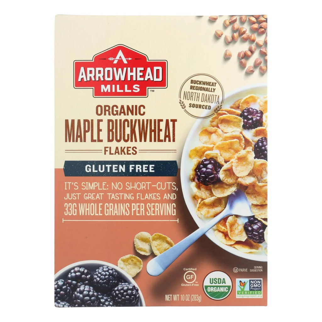 '- of Buckwheat 6 - oz. Case Arrowhead 10 Flakes - - Maple Mills Cereal