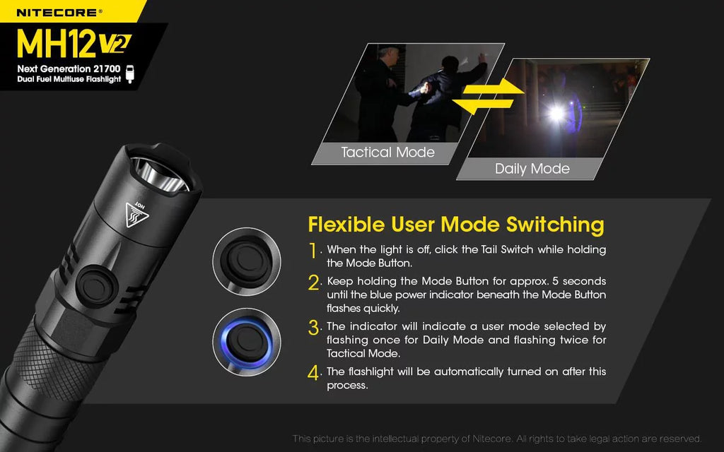 Combo: Battery 4000mAh Lumens Flashlight NL2140 -1200 + XP-L2 (Included) V2 MH12 Nitecore V6 21700 LED -21700 CREE Battery