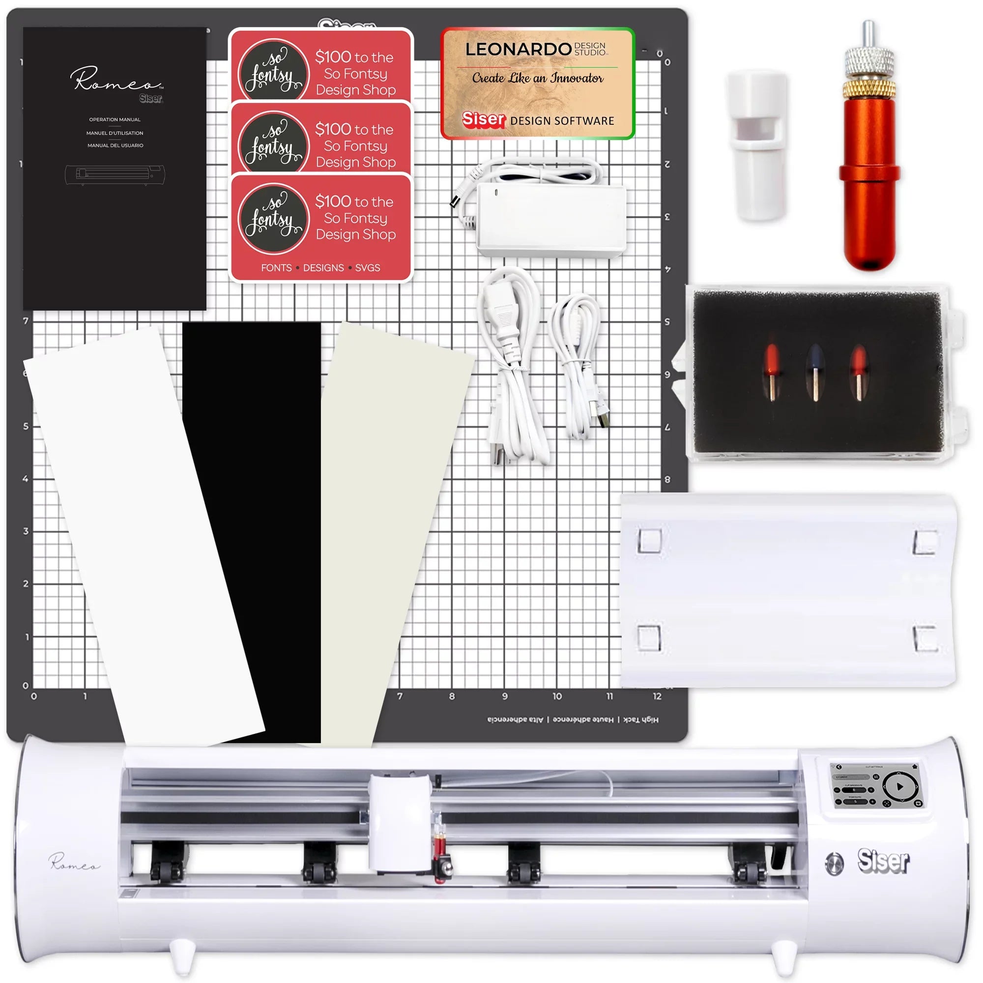 Bundle Deluxe Romeo Transfer Heat Easyweed (HTV) 24" Siser