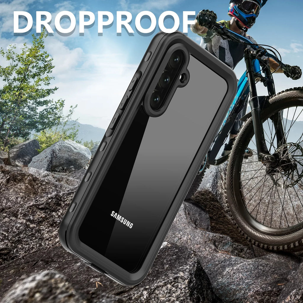 A54 ELEHOLD Protection for Screen Waterproof 5G Full-Body Built-in Shockproof 5G,IP68 for Waterproof Scratch-Resistant Case Samsung Underwater Rugged A54 Samsung Protector Galaxy Case Dustproof