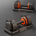 Workouts Body for Handle 5-in-1 Set - Full Adjustable Dumbbell Metal Home Gym 25lbs Anti-Slip