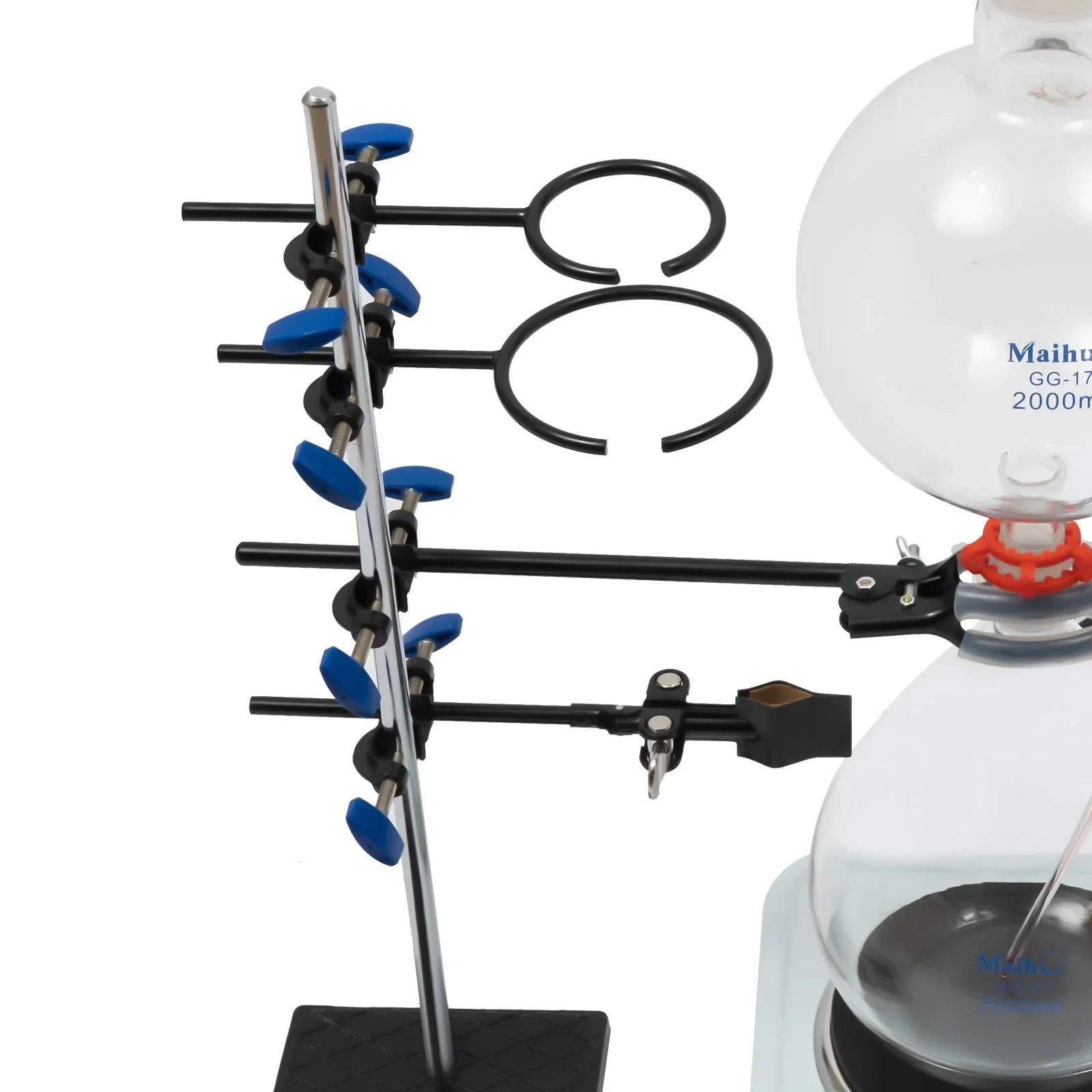 Miumaeov Purifier Stove Essential Essential + Hot Lab 2000ML Apparatus with Separator Glass Distillation Oil Water + Distillation Distiller Condenser Kit Steam Oil