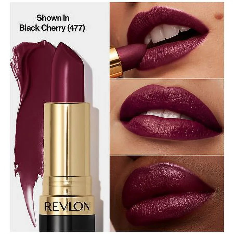 Cherry Revlon oz Lustrous Black Lipstick, Super 0.15