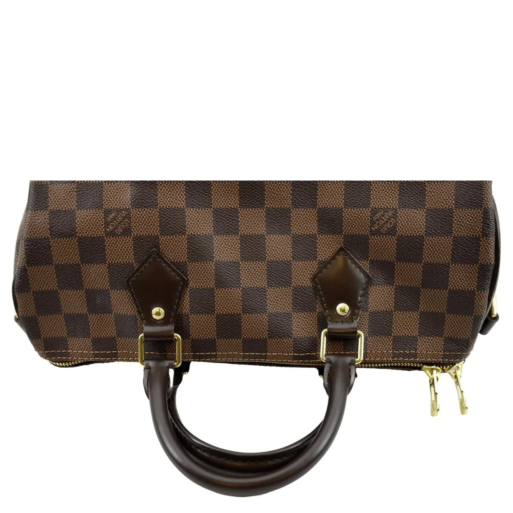 LOUIS VUITTON Damier Pre-owned Brown Ebene Shoulder 30 Speedy Bag Bandouliere