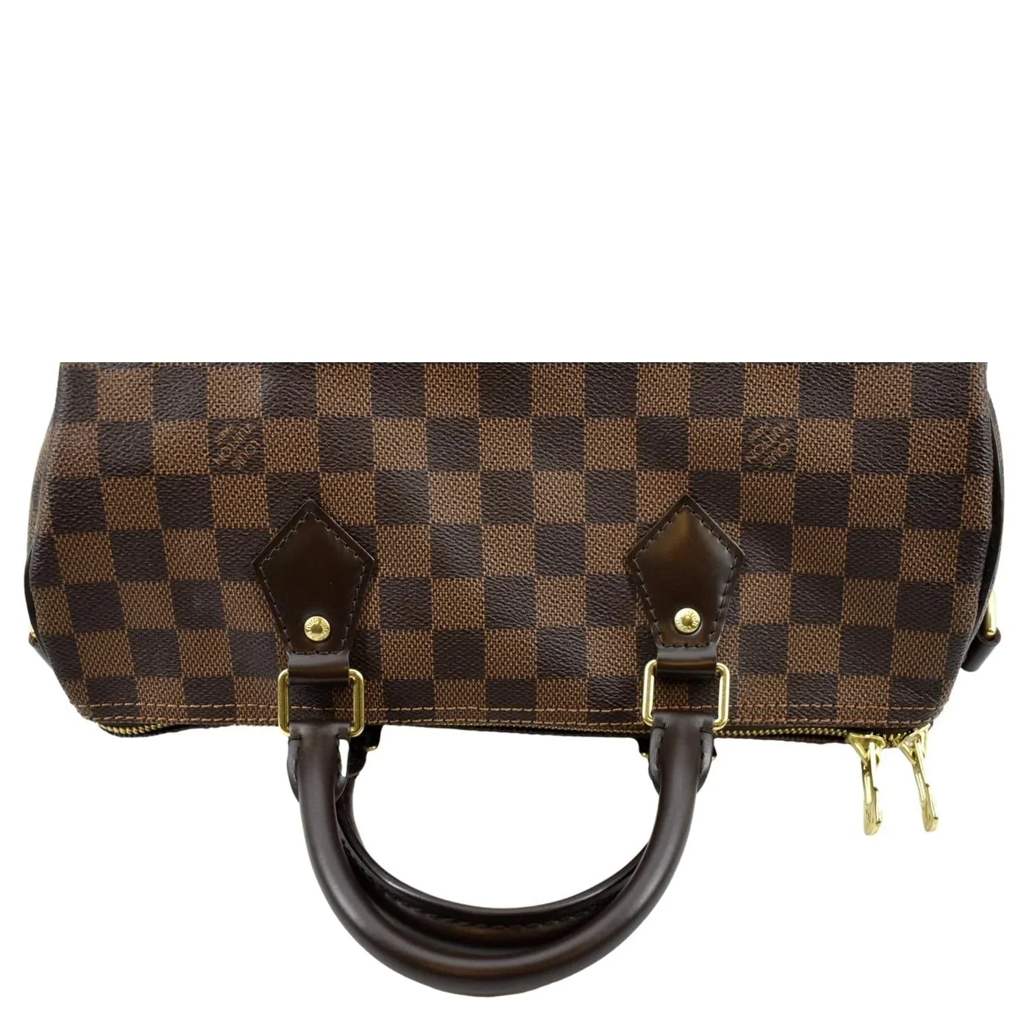 LOUIS VUITTON Damier Pre-owned Brown Ebene Shoulder 30 Speedy Bag Bandouliere
