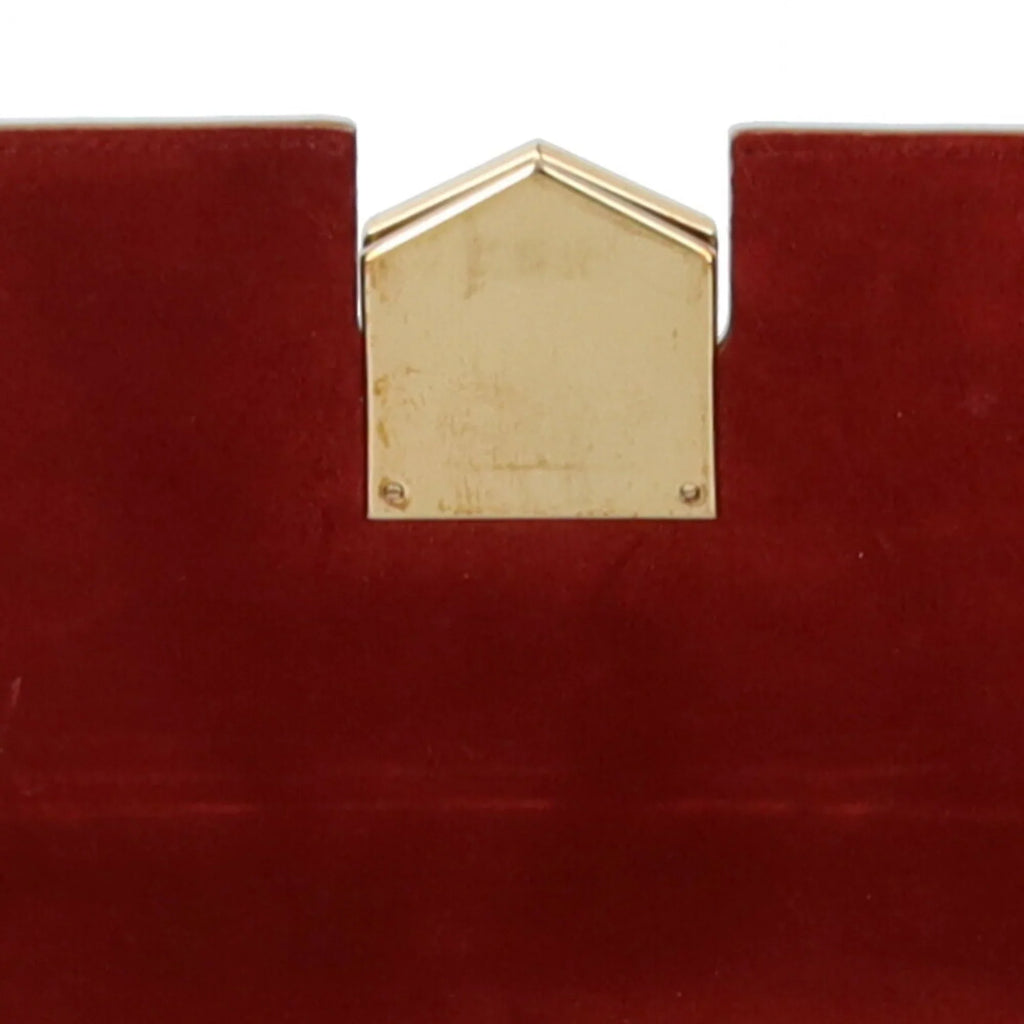Shoulder Chain Women's Pre-Owned Bag Leather Gold Jimmy (Fair) Choo