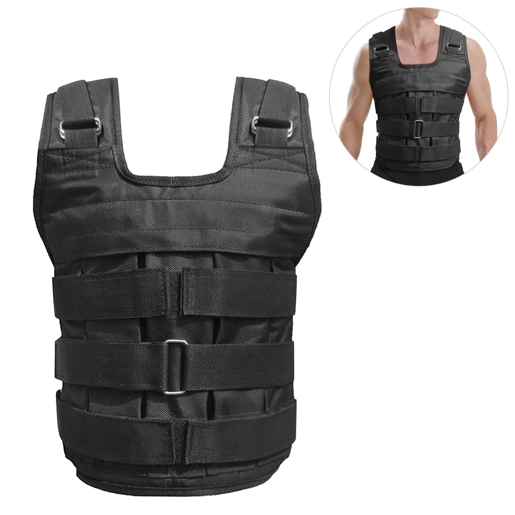 Exercise (Empty), Training for Max. Strength Vest Loading Walmeck 50kg , Load Waistcoat, Weighted Oxford Weight Adjustable