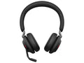 Circumaural Charging 65 Evolve2 Teams Jabra USB-C - MS Headset USB-C with Stereo Stand Connector Black -
