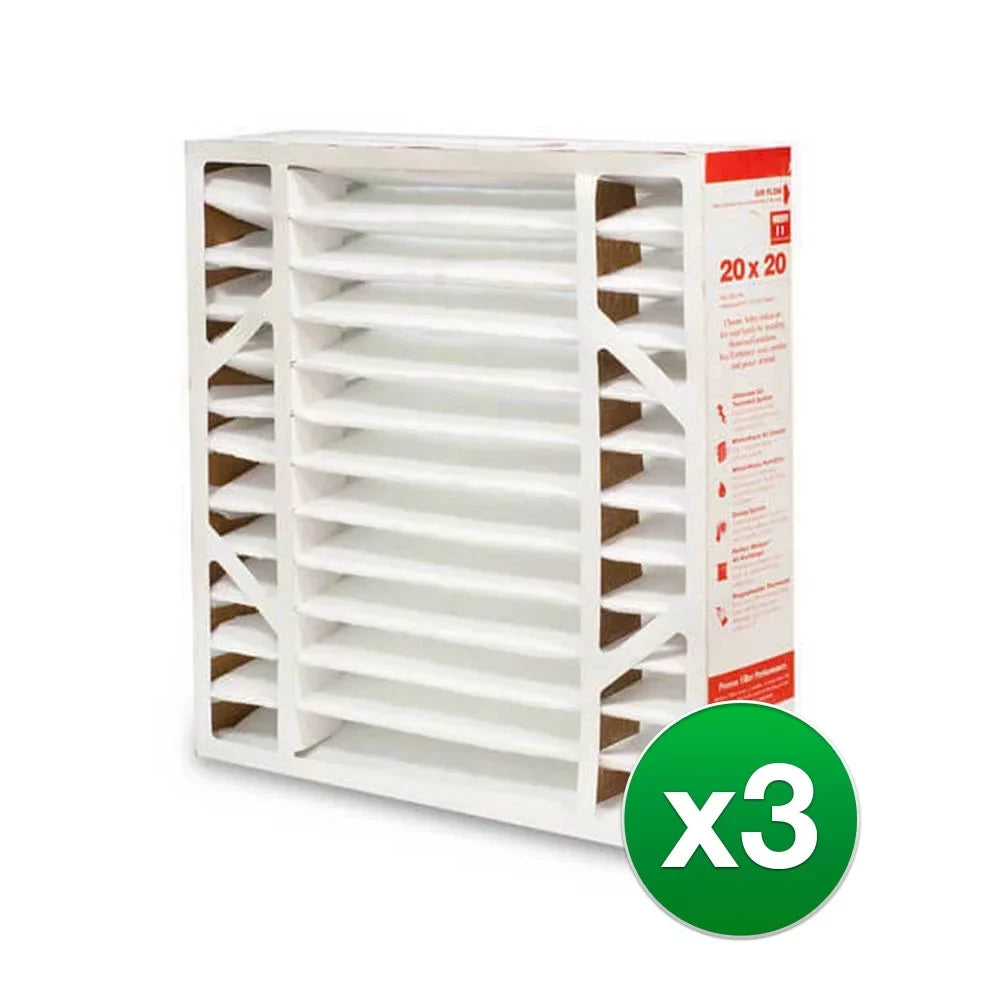 20x20x4 Replacement Furnace 3 Filter Pack Air AC for MERV & Honeywell - 11