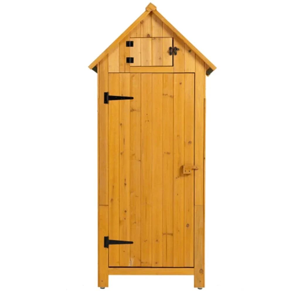 Cabinet, Backyard,Yellow "H Outdoor Garden "L and for Lawn as Storage 30.3 Tool Adrinfly W Areas X Shed, Lockable Cabinet, 21.3" X Weatherproof Suitable 70.5 Such Storage Storage Garden, Outdoor