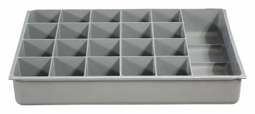 124-95-21-IND Mfg ZO-G6211278 Durham DrwInsrt,Gry,21Cmptmnt,PlyPrp,Fit12"Box 124-95-21-IND