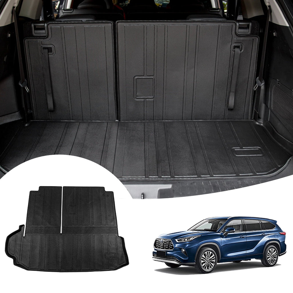 Toyota Trunk Mats Liner Backrest Highlander 2020-2024 Mat Car Cargo Highlander Fit Accessories with