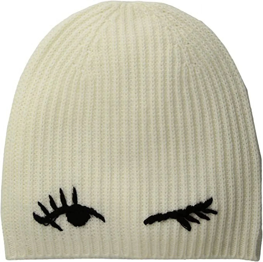 York Cream/Black Winking New Spade Beanie Kate