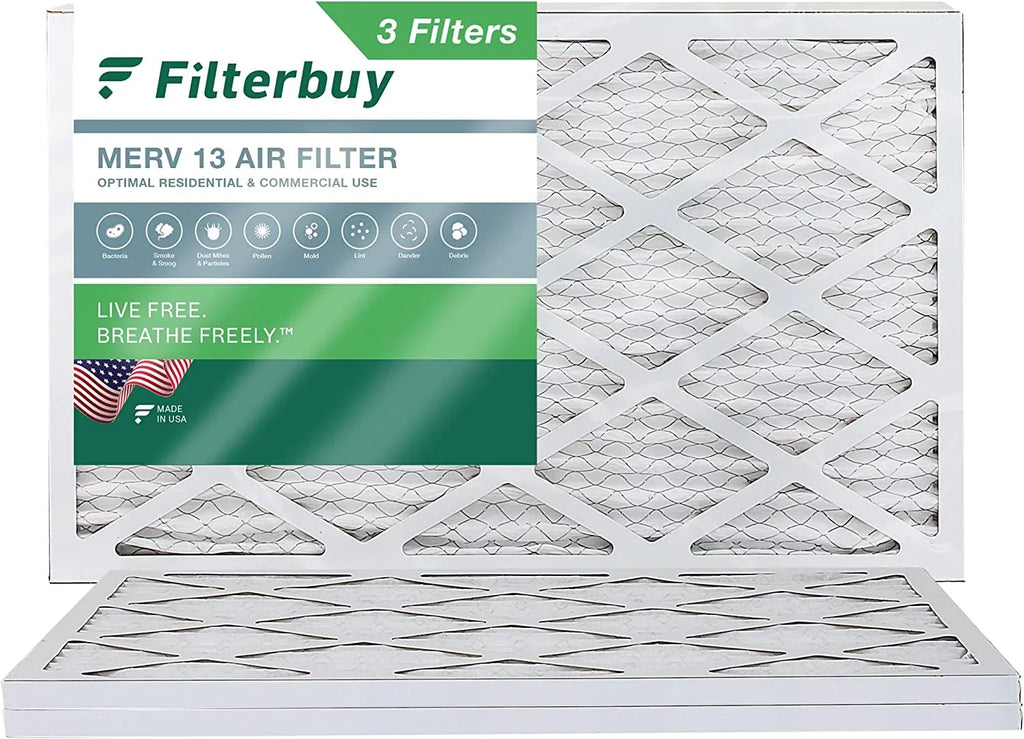 Air Pleated (3-Pack) HVAC 13 20x30x1 Furnace Filters MERV AC Filterbuy